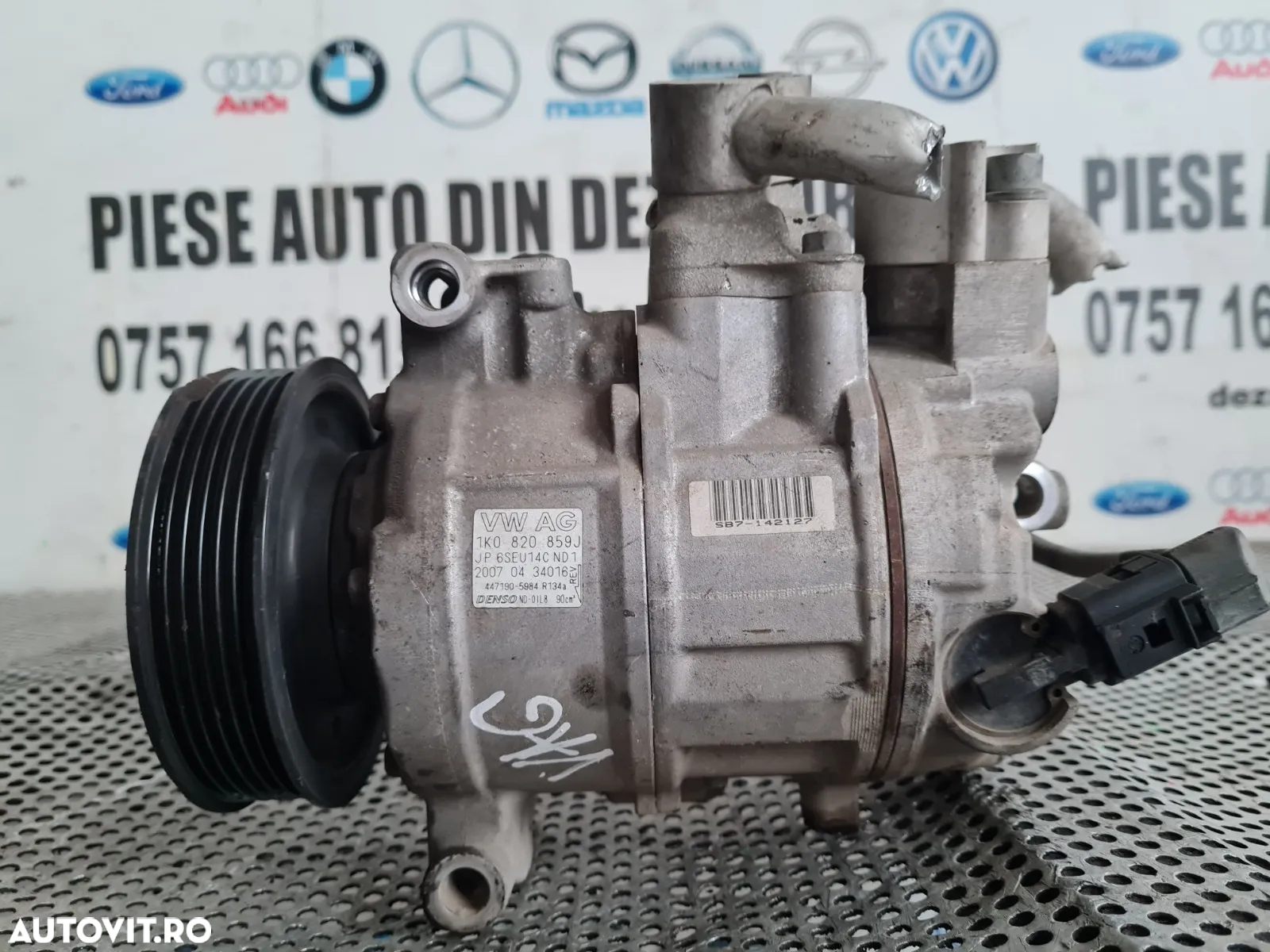 Compresor Clima AC Aer Conditionat Audi A3 8P A4 B7 Vw Seat Skoda Passat Golf Octavia Touran Caddy - 2