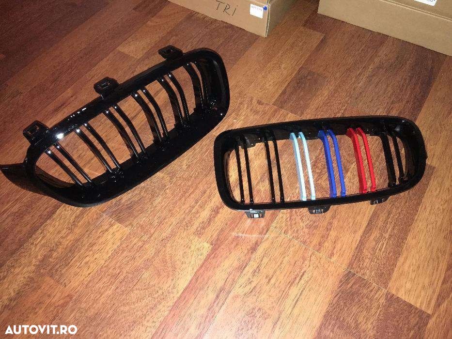 GRILE BMW SERIA 3 F30 F31 M3 LOOK Negru Mat Lucios simple duble  CALITATE PREMIUM ⭐️⭐️⭐️⭐️⭐️ - 6