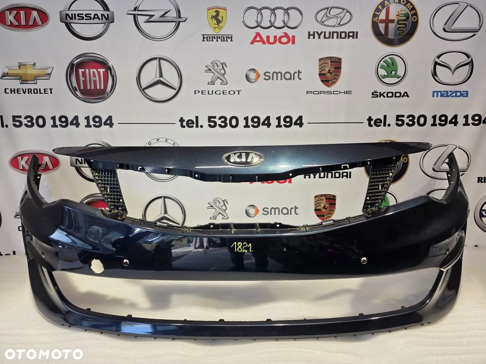 KIA OPTIMA IV 4 15- ŁADNY ZDERZAK PRZEDNI PRZÓD NA 4xPDC + LEWA KRATKA I CHROM , NR 86511-D4000 , NR AUKCJI NZ1821 - 1