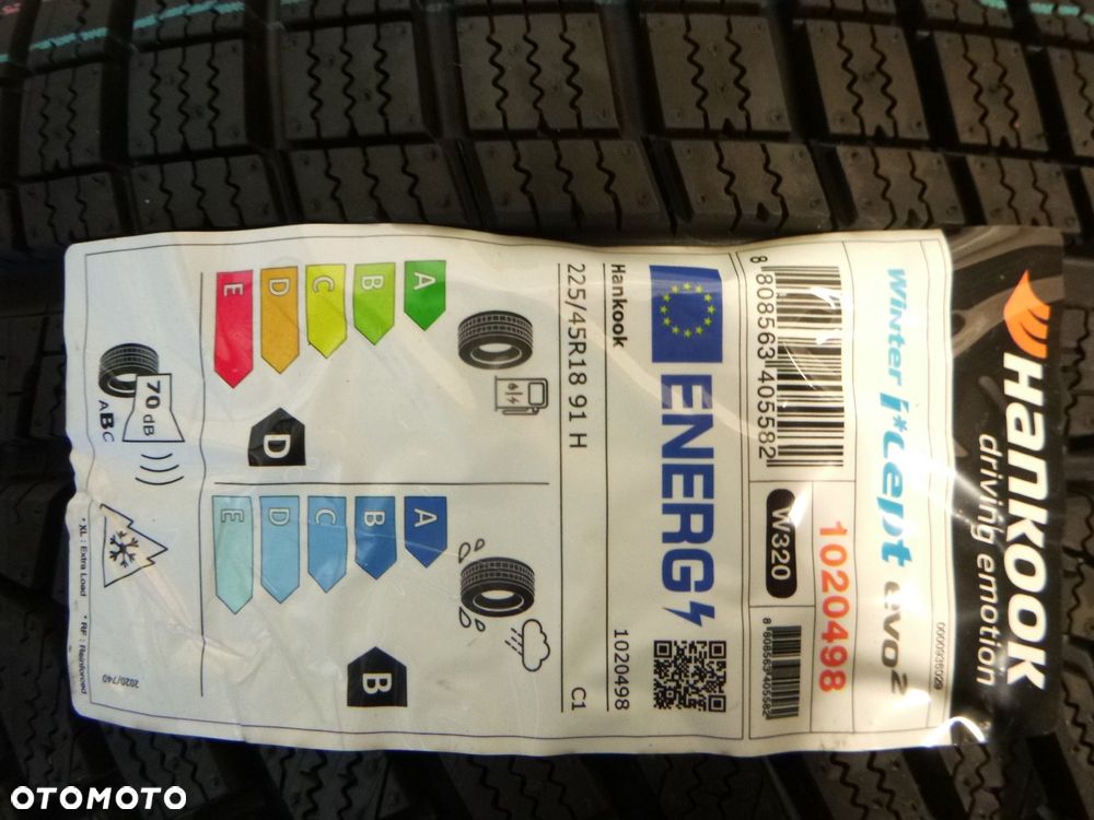 nowa opona OPONA ZIMA 225/45r18 HANKOOK WINTER I'CEPT EVO2 - 2