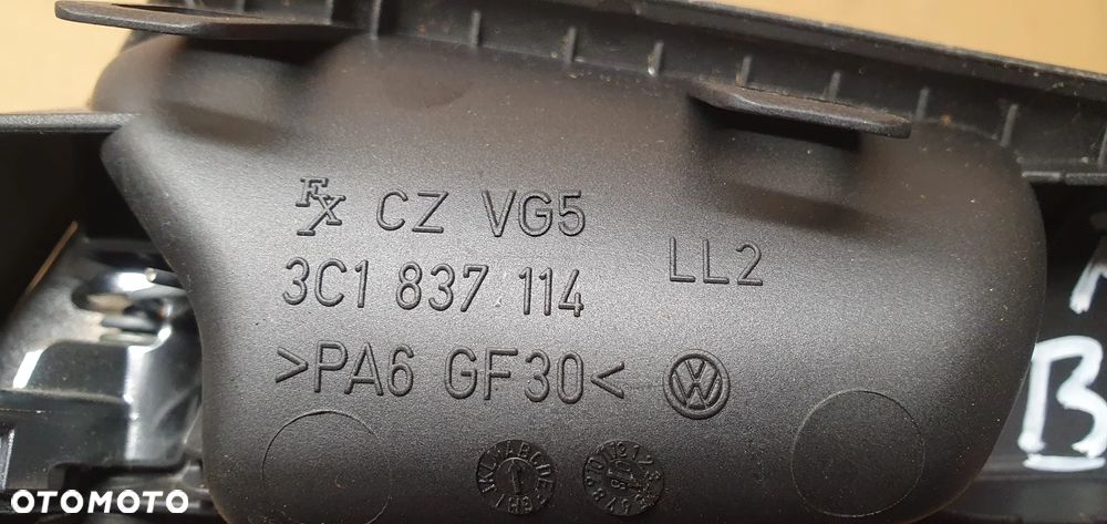 Klamka wewnętrzna prawy przód przednia prawa VW Passat B6 3C1837114 - 6