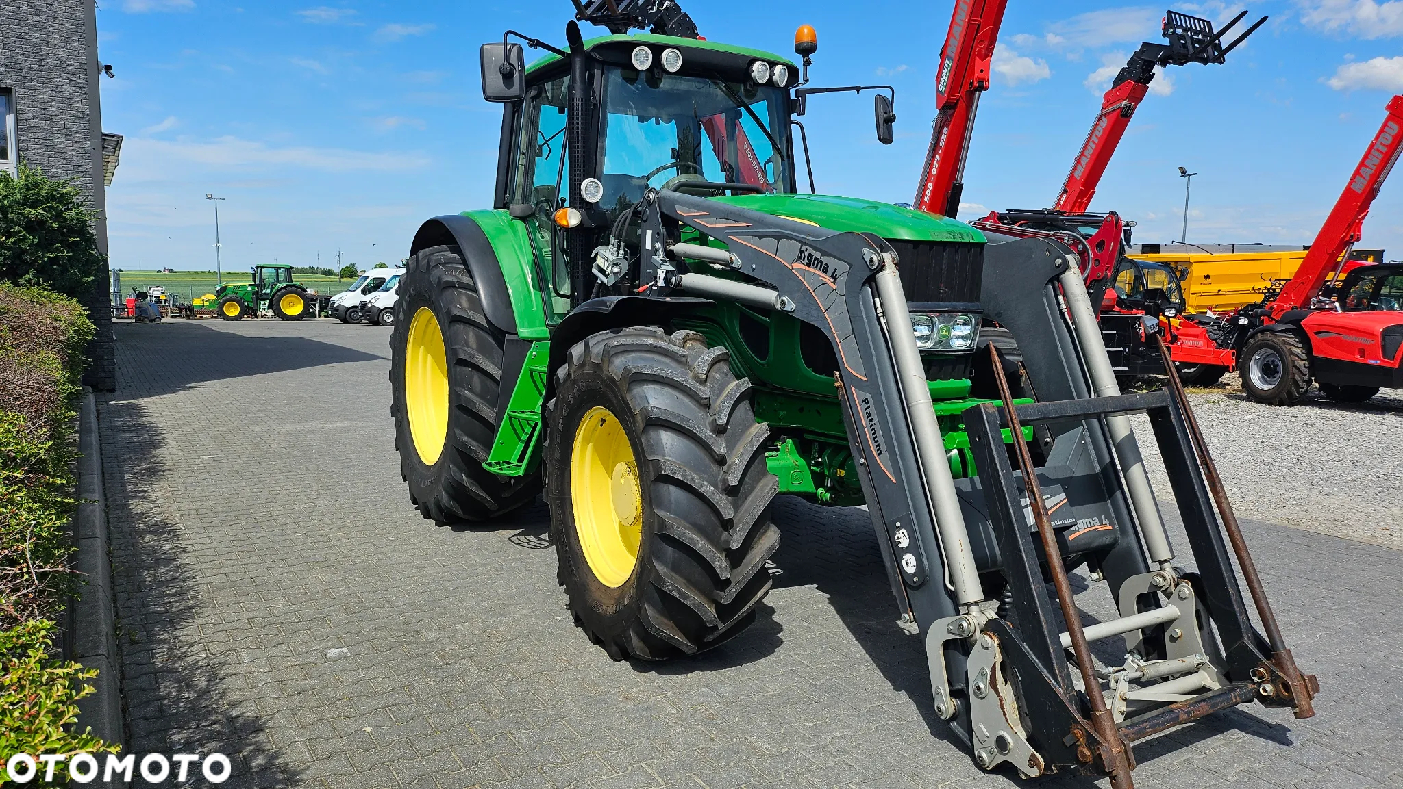 John Deere JD 6830 Premium + ładowacz, 6 cyl, nowe opony, pneumatyka, stan bdb! - 3