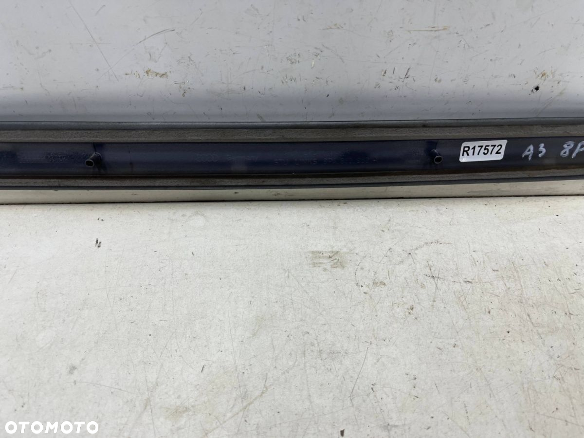 Listwa Audi A3 8P Sportback 5d 03-13r. lewa tylna nakładka drzwi boczna lewy tył 8p4853963a - 12