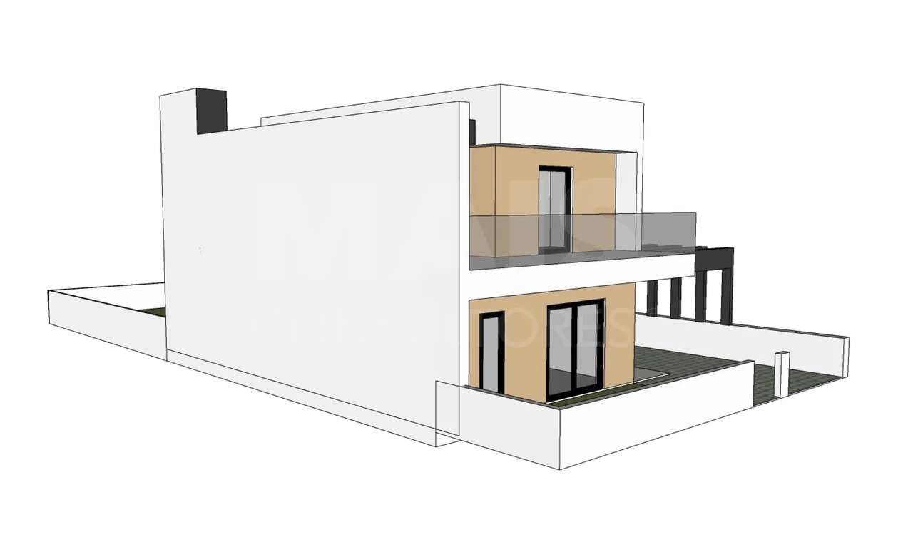 Lote Urbano com Proj. Aprovado para Moradia T3 c/ Cave, Logradouro ... - Grande imagem: 3/11