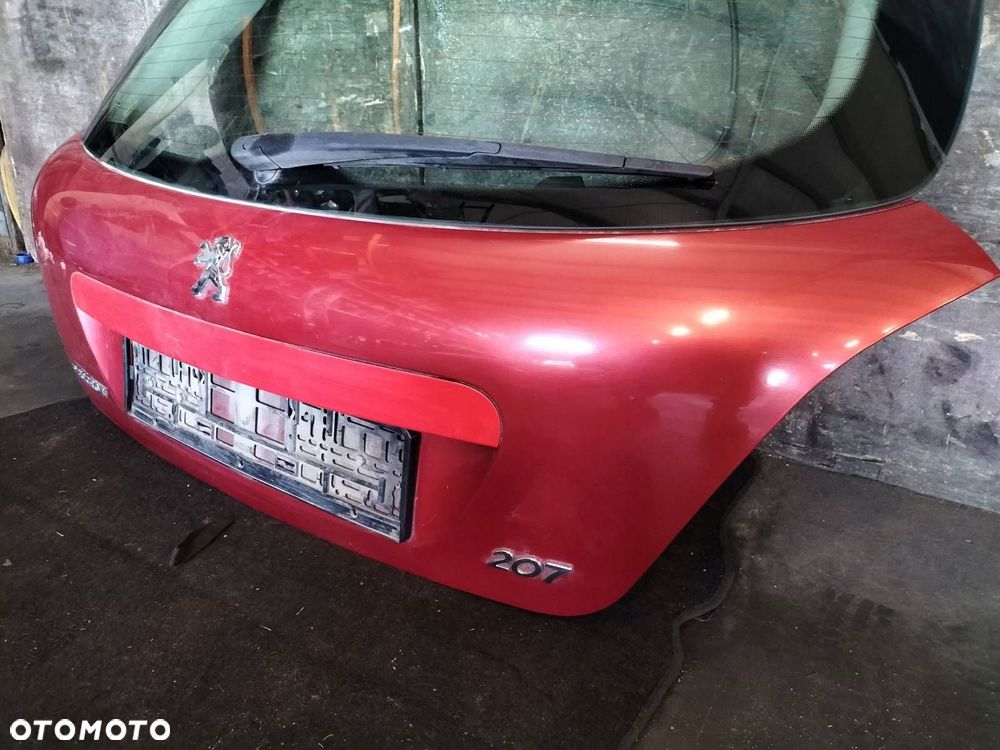 KOMPLETNY TYŁ KLAPA BAGAŻNIKA ZDERZAK TYŁ LAMPY PEUGEOT 207 I EKQD - 14