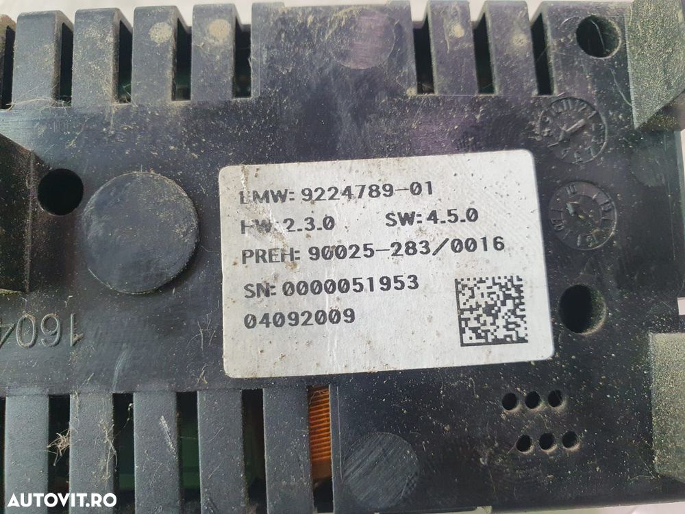 Panou comanda clima 9224789-01 BMW Seria 7 F01/F02 [2008 - 2012] - 3