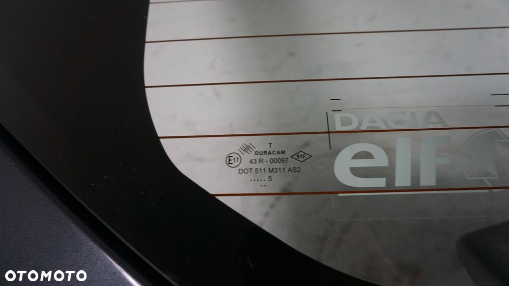 KLAPA TYŁ TYLNA TYLNIA SZYBA DACIA DUSTER I 1 LIFT 13-17 FL TEKNA 2013-2017 - 3