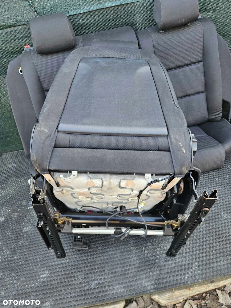 Fotele Fotel Kanapa Składana Welur Czarny Soul Podłokietnik Audi A4 B6 B7 Sedan Kombi Komplet - 27