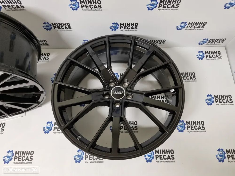 Jantes Audi RS6 4G C7 em 21 Preto Brilho - 7