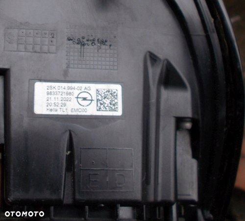 OPEL MOKKA B II 20- PRAWA TYLNA LAMPA LED ORYGINAŁ 9833721980 - 11
