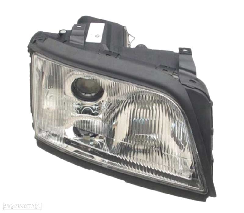 FARÓIS OPTICAS AUDI A6 94-97 FUNDO CROMADO - 2