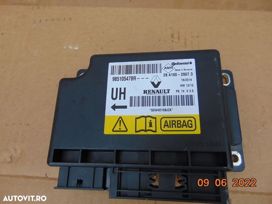 Modul airbag Renault Megane 3 an 2008-2016 calculator ecu dezmembrez - 1