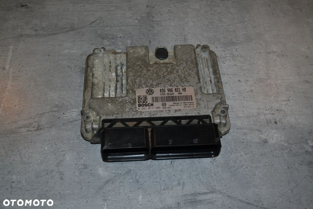 VW AUDI SEAT KOMPUTER STEROWNIK SILNIKA 1,9 105KM BLS 03G906021HB 028013606 - 1