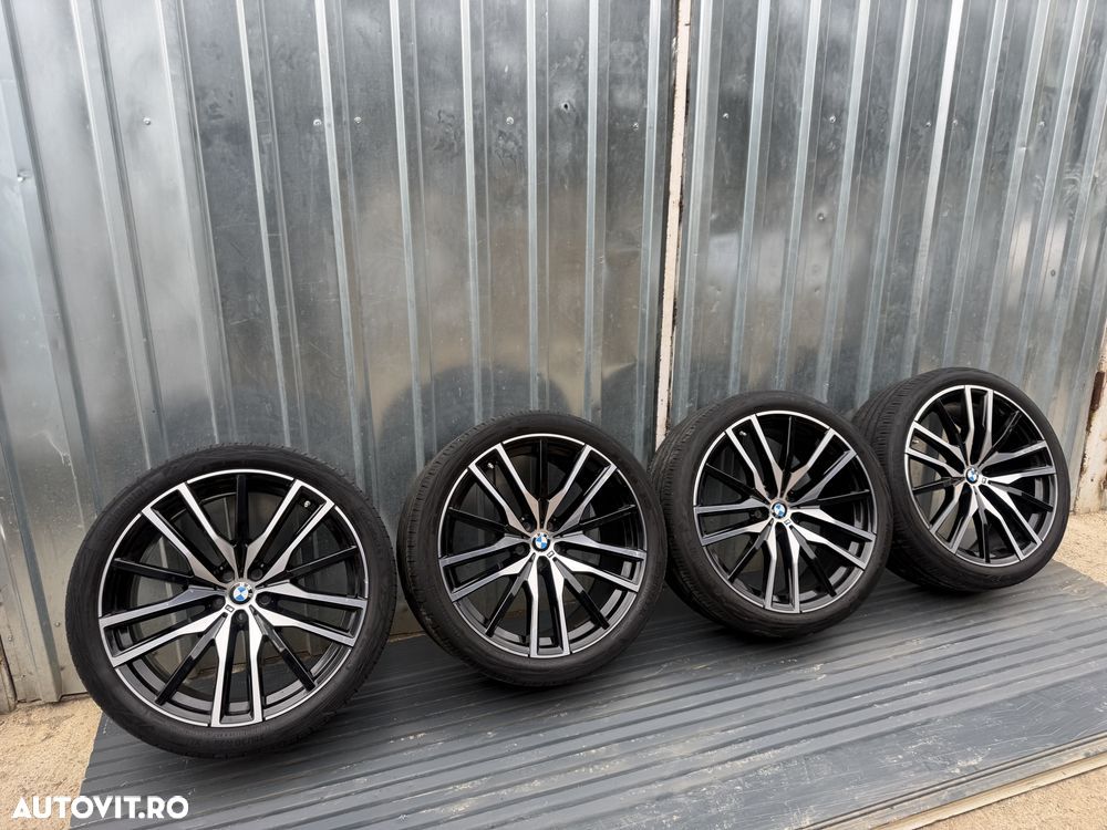Bmw X5 G05 / X6 G06 Set Roti Vara Jante 22 M Sport Style 742 Anvelope - 2