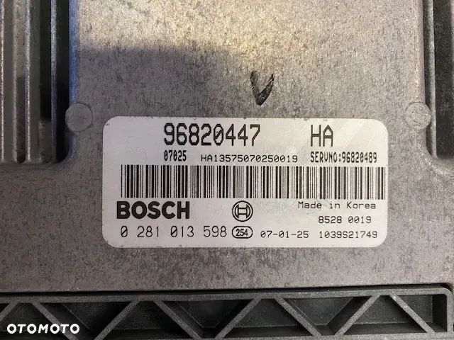 STEROWNIK KOMPUTER SILNIKA CHEVROLET NUBIRA 2.0 CDTI 96820447 0281013598 - 2