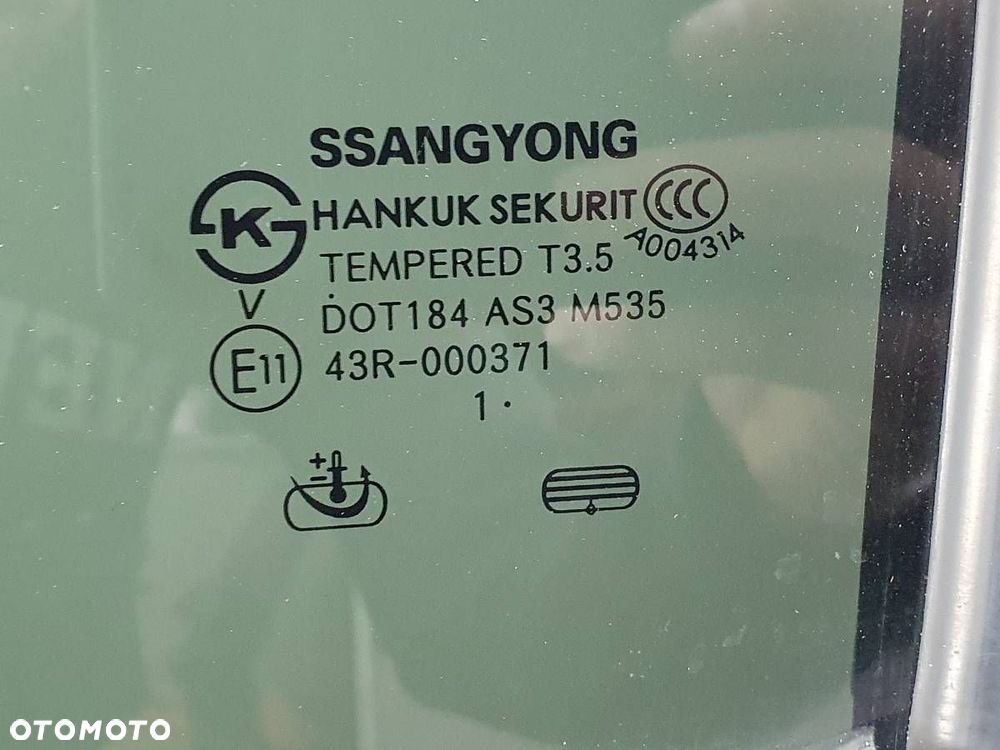 DRZWI TYŁ LEWE LAK SSANGYONG KORANDO 3 III CZARNE KOMPLETNE - 3