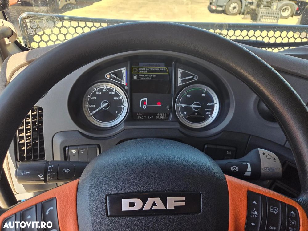 DAF XF530 6x4, 2020, 263.903km, KIT BASCULARE, Cutie viteze automata+INTARDER, 2 paturi, FRIGIDER, rulata doar in GERMANIA, carte de identitate RAR, Anvelope 80% bune, posibilitate leasing 4 ani, PROMOTIE 55.900 EUR+Tva - 21