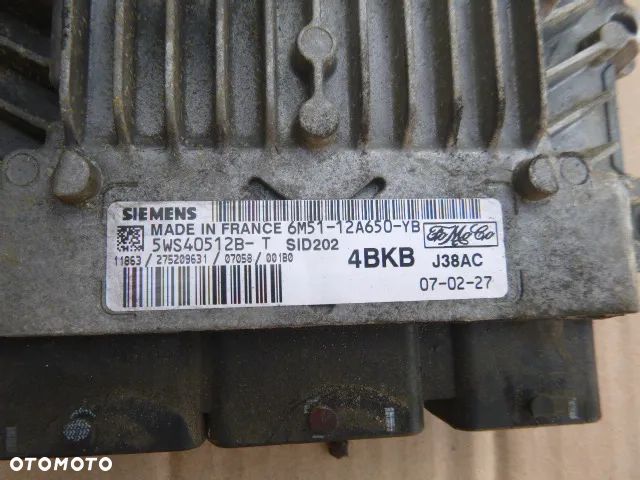 ZESTAW STARTOWY KOMPUTER STACYJKA IMMOBILIZER FORD FOCUS MK2 1.8 TDCI - 5