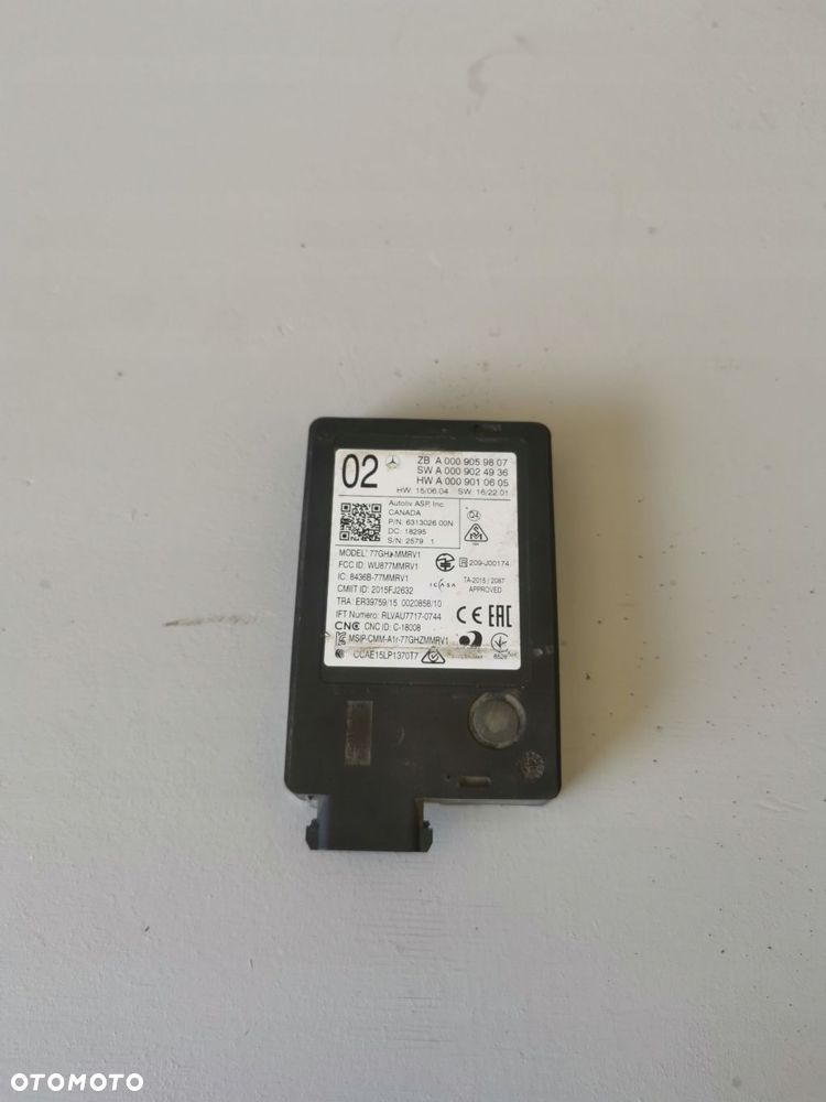 MERCEDES CZUJNIK RADAR SENSOR DISTRONIC PRZOD A0009059807 - 1