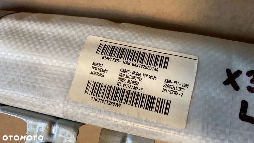 KURTYNA LEWA BMW X3 F25 5965907 - 12