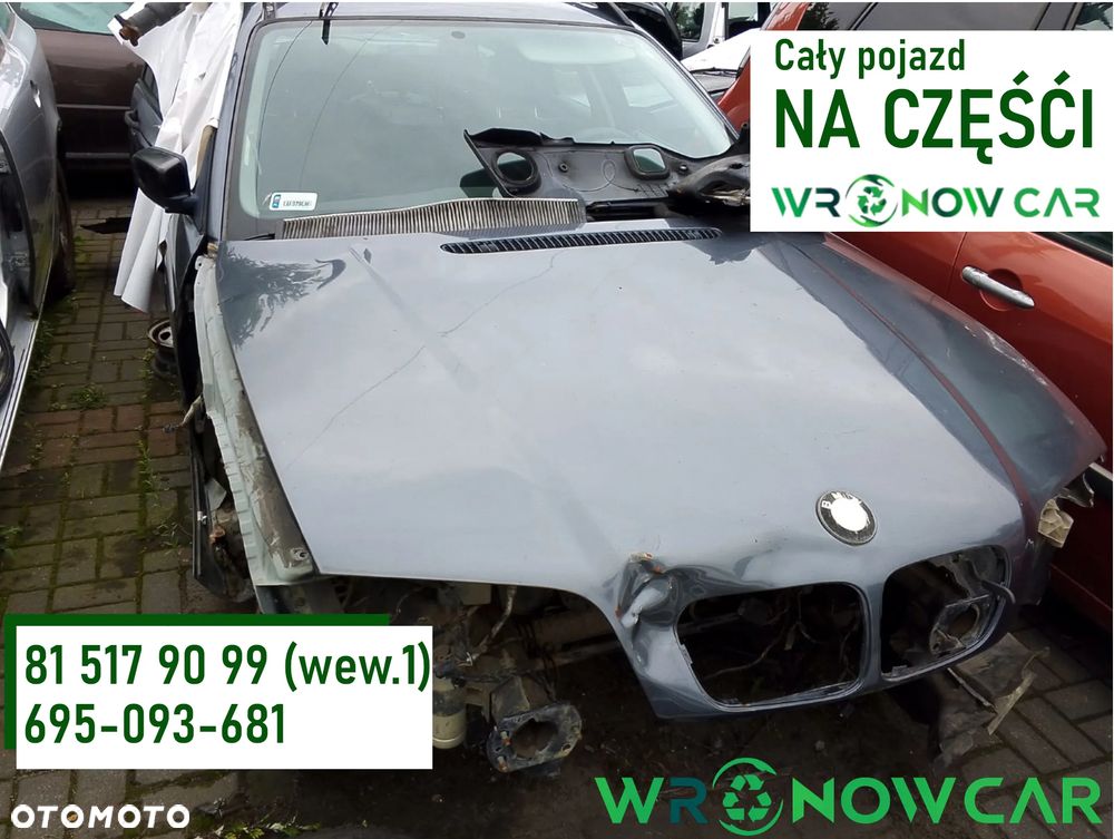 BMW E46 (98 - 01r.) 2.0 D 136KM. Silnik M47D20 Skrzynia S5D 280Z - THCI lakier 400 – STAHL GRAU. Cały na części GWARANCJA !!!  Przód Tył Zestaw Komplet Drzwi Klapa Zderzak Błotnik Maska Grill Atrapa Szyba Pas Lampa Lusterko Boczki Fotel Kanapa Kokpit Deska Rozdzielcza Przełącznik Włącznik Sterownik Przewody Wiązka Instalacja Moduł Komputer Czujnik Listwa Pompa Alternator Wtryski Głowica Rozrusznik Kompresor Sprzęgło Dwumas Silnik Skrzynia ABS Klimatyzacji Paliwa Wspomagania Kolektor Turbina Przepustnica Zawór Chłodnica Koło Hak Belka Sanki Zawieszenie Mcpherson Półoś Amortyzator Wydech Tłumik Zacisk Most - 1