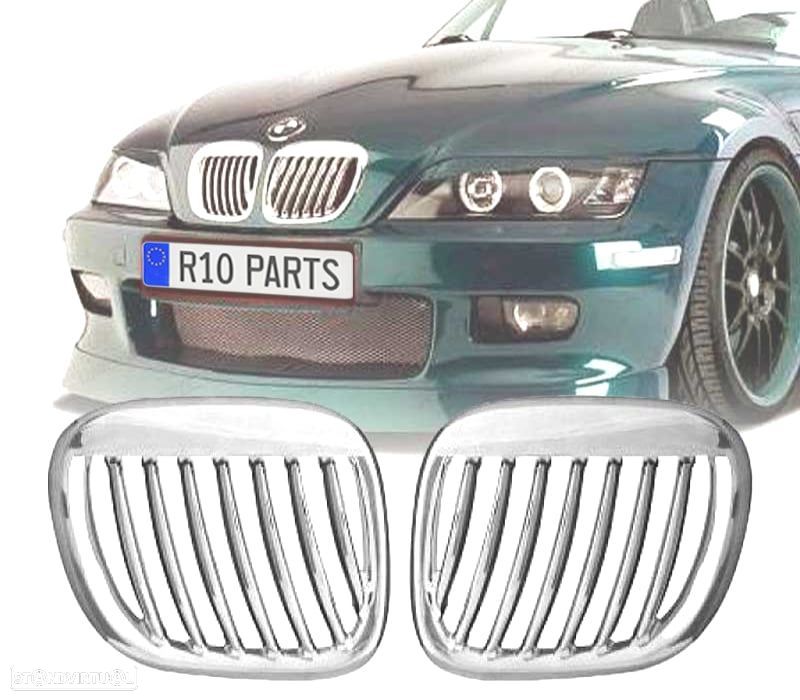 GRELHAS FRONTAIS BMW Z3 96-05 CROMADO - 1