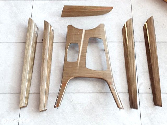 BMW X3 F25 Listwy Ozdobne Konsoli Drzwi Drewno Jasny Brąz Euro Ideał Komplet - 4