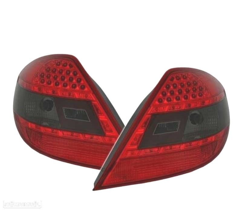 FAROLINS TRASEIRO LED PARA MERCEDES SLK R171 04-11 VERMELHO ESCURECIDO - 1