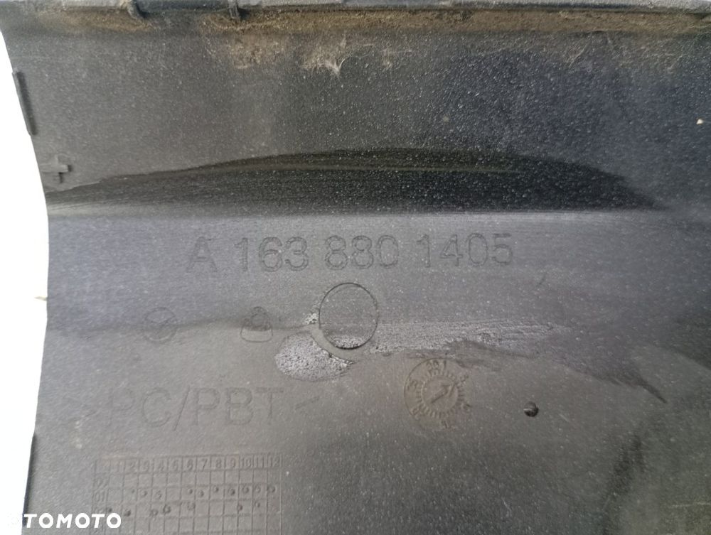 zaślepka osłona haka zderzaka tył mercedes ml w163 lift 2001-2005 A1638801405 - 6