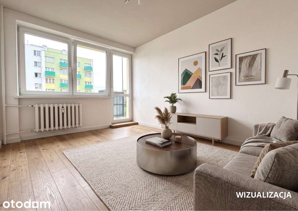 2 pokoje 37,5 m² | Ostrobramska | Balkon