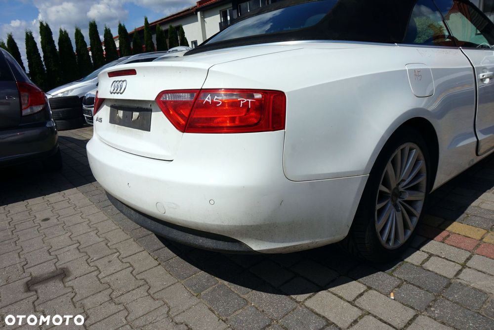 ZDERZAK TYLNY A5 I 8T CABRIO LY9C  BIAŁY AUDI 2007-2016 - 2