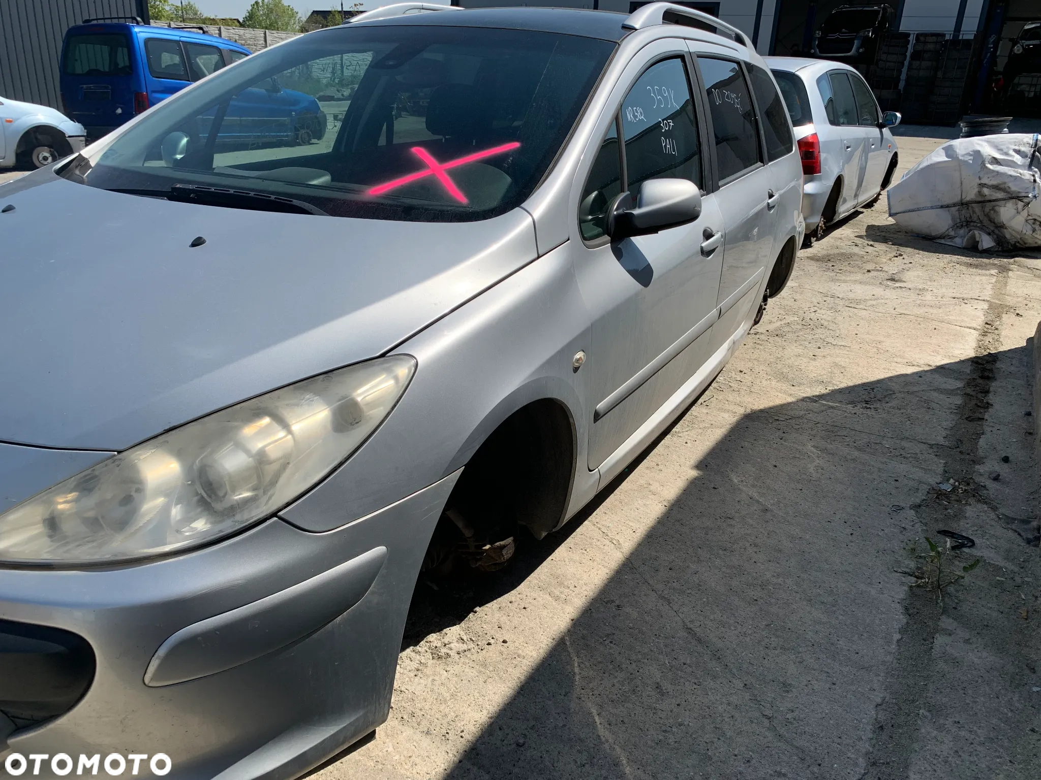 PEUGEOT 307 2007 *SAMOCHÓD NA CZĘŚCI* 582 MASKA LAMPA DRZWI LUSTERKO ZDERZAK GRILL BŁOTNIK KLAPA BELKA PRAWE LEWE PRZÓD TYŁ - 5