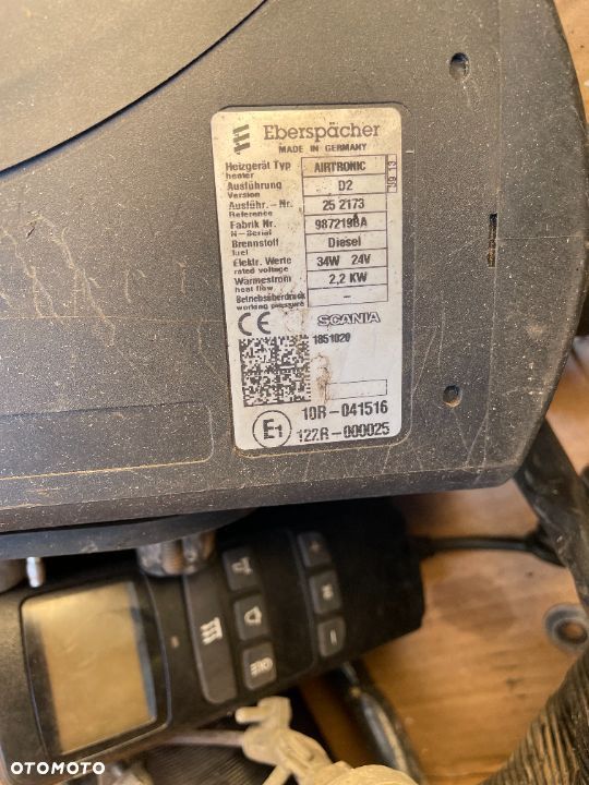 Webasto kompletne Scania R Eberspacher AIRTRONIC D2 2.2KW 1851020 - 1