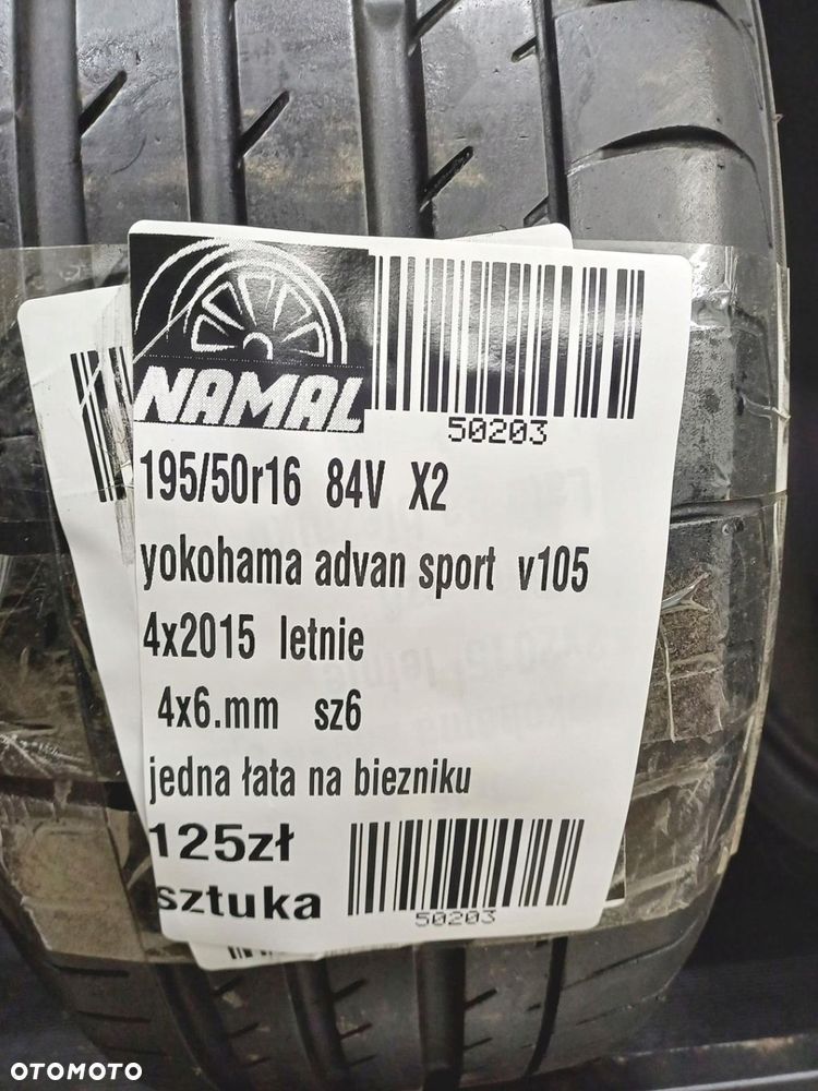 195/50R16 yokohama opony letnie 6mm 50203 - 10
