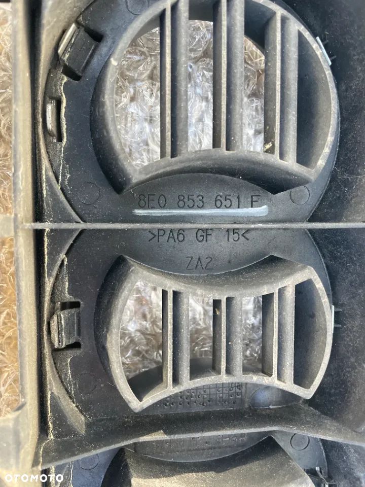 GRILL ATRAPA  ZDERZAKA AUDI A4 B6 8E0853651F - 6
