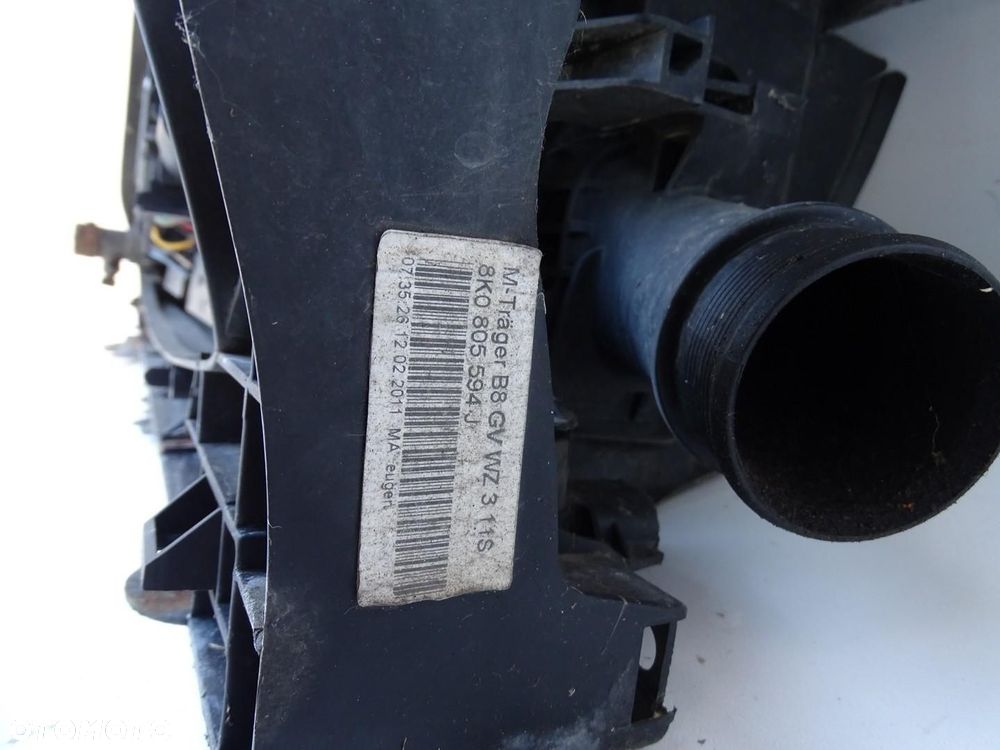 PAS PRZEDNI KOMPLETNY CHŁODNICE BELKA 1.8 2.0 TFSI AUDI A4 B8 07-12r - 15