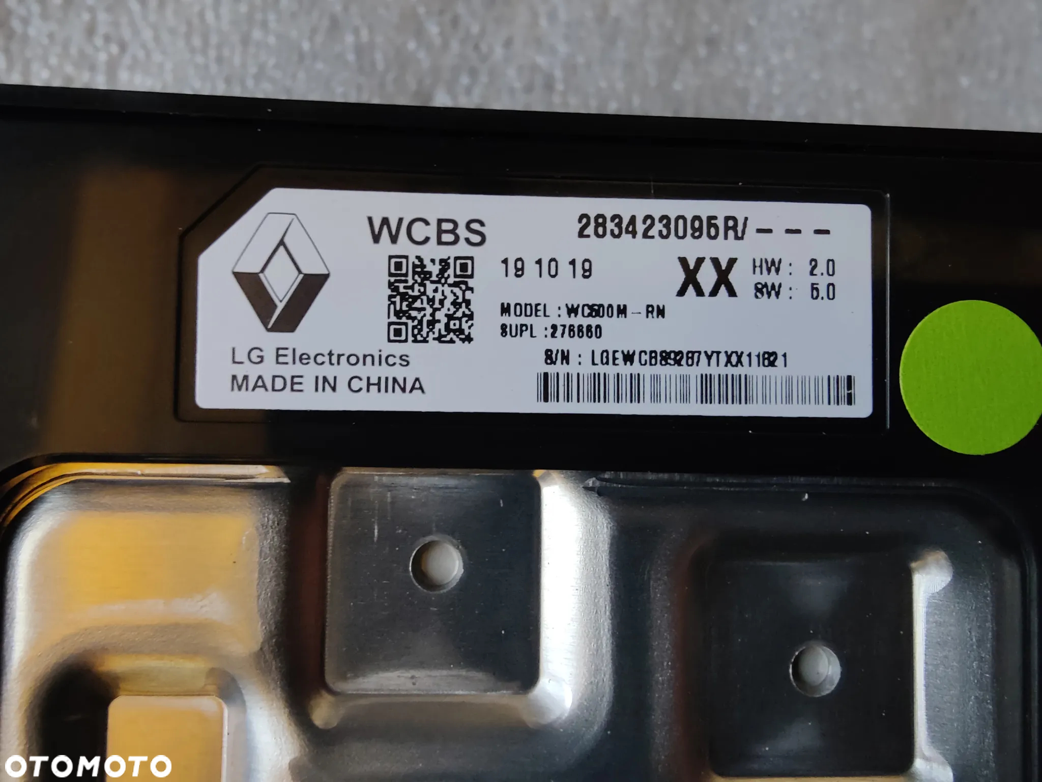 RENAULT ZOE II ŁADOWARKA INDUKCYJNA 283423095R - 4