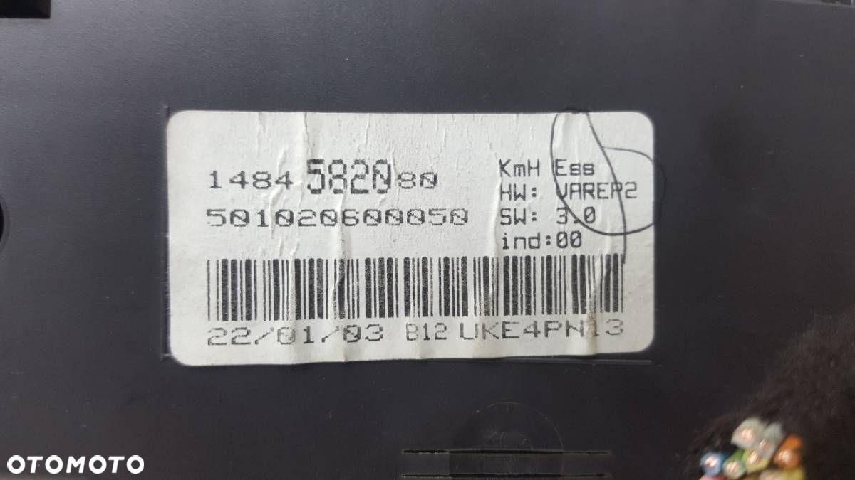 LICZNIK ZEGARY 1484582080 PEUGEOT 807 2.0 B EU - 3