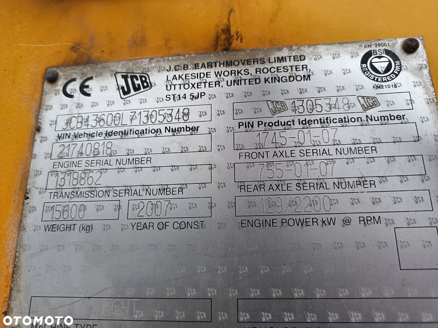 ŁADOWARKA KOŁOWA PRZEGUBOWA JCB 436 HT 2007 Łyżka Wysokiego Wysypu - 12