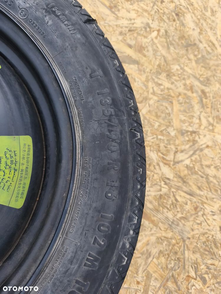 KOŁO DOJAZDOWE ZAPASOWE 135/90R16 16 CALI 4X108 CITROEN PEUGEOT OPEL - 5