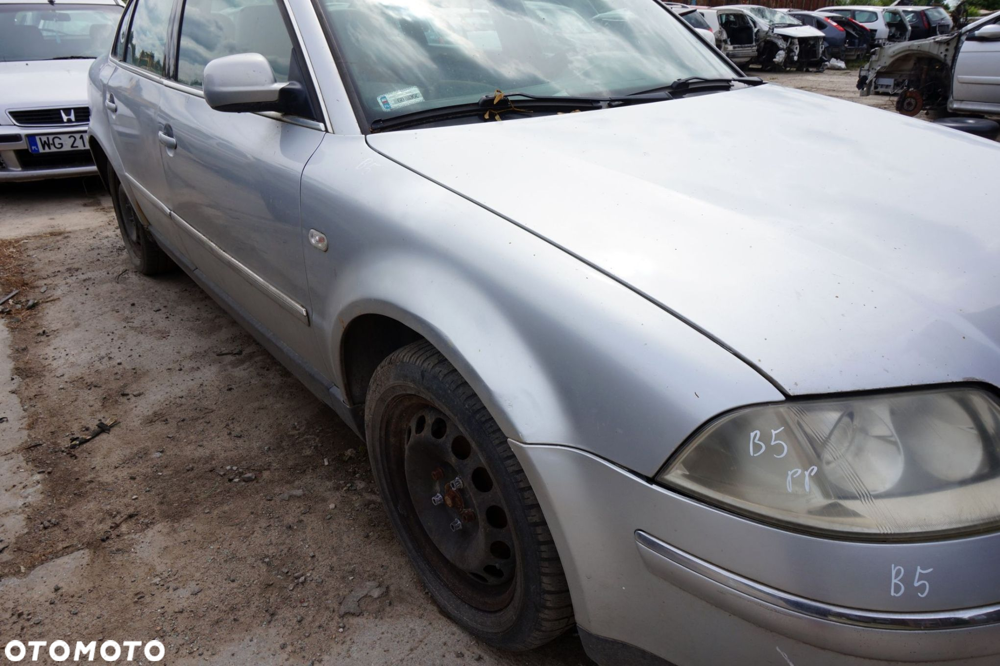 MASKA ZDERZAK BŁOTNIKI LAMPY PASSAT B5 LIFT LA7W  VOLKSWAGEN 2001-2005 SREBRNY PRZÓD KOMPLETNY - 11
