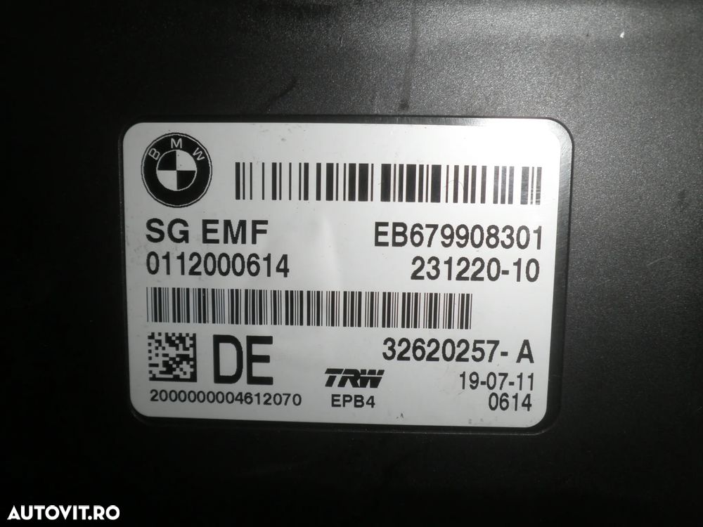 Calculator frana de mana BMW Seria 5 F10 F11 6799083 - 3