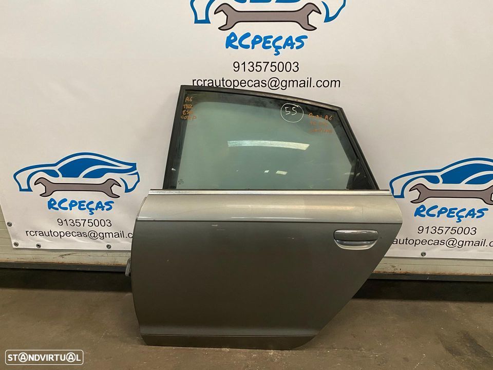 PORTA TRASEIRA TRÁS ESQUERDA | AUDI A6 C6 SEDAN CARRO | FECHO ELEVADOR MOTOR PUXADOR VIDRO; - 4