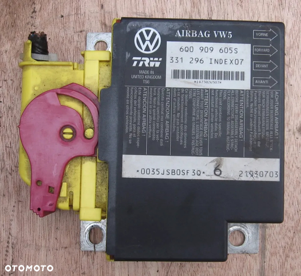 6Q0909605S moduł sterownik poduszek FABIA II SKODA