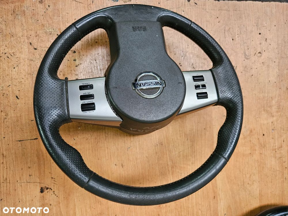 KIEROWNICA SKÓRZANA NISSAN NAVARA D40 PATHFINDER R51 RADOM B.ŁADNA - 2