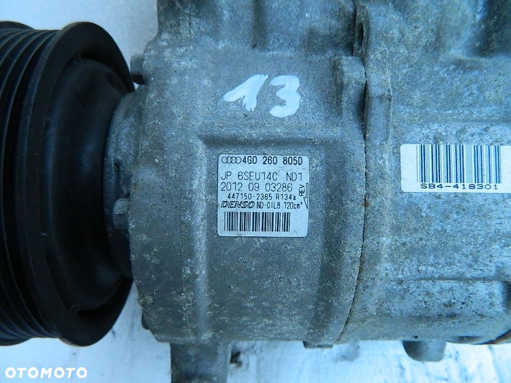 SPRĘŻARKA KOMPRESOR KLIMATYZACJI 4G0260805D AUDI - 2