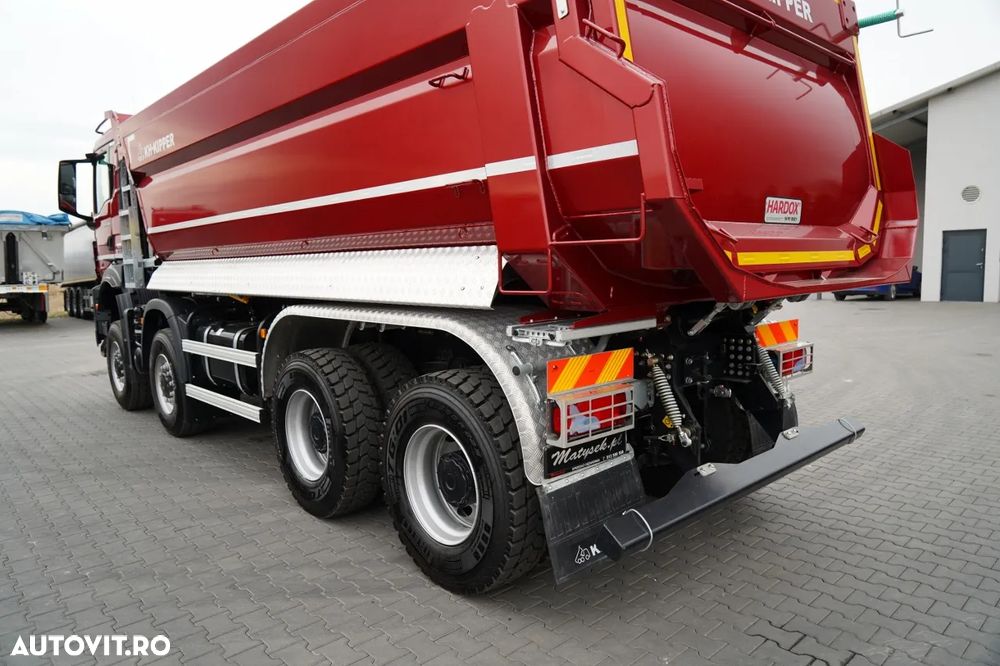 MAN TGS 41.480 / 8X8 / ​​BASCULATOR / AUTOMAT / NOU-NOUȚ / ECHIPAMENTE BOGATE / DISPONIBIL IMEDIAT / AUR METALIC / - 14