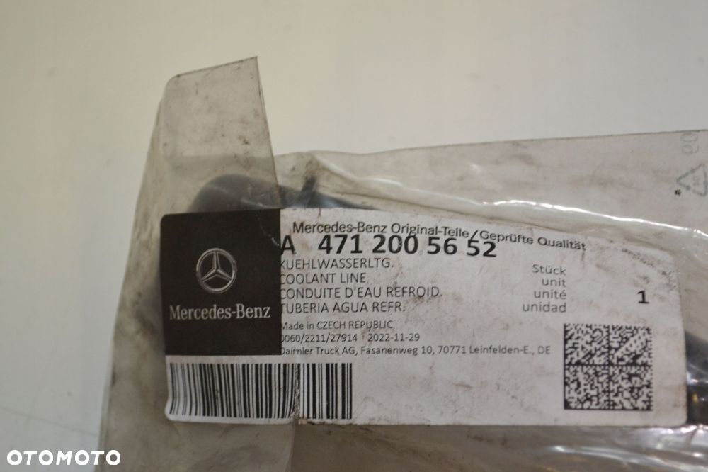 PRZEWÓD UKŁADU CHŁODZENIA MB ACTROS MP4 A4712005652 - 4