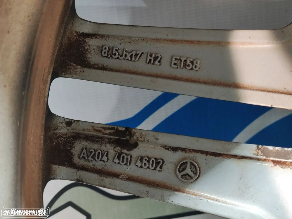 Jantes 17" Mercedes Benz AMG - 7,5J | 8,5J | ET47 | ET58 - 5x112 - A2044014502 | A2044014602 - Class C | E | A | Originais | W204 | 17 Polegadas | Jante | Original | Furação 5 x 112 - 12