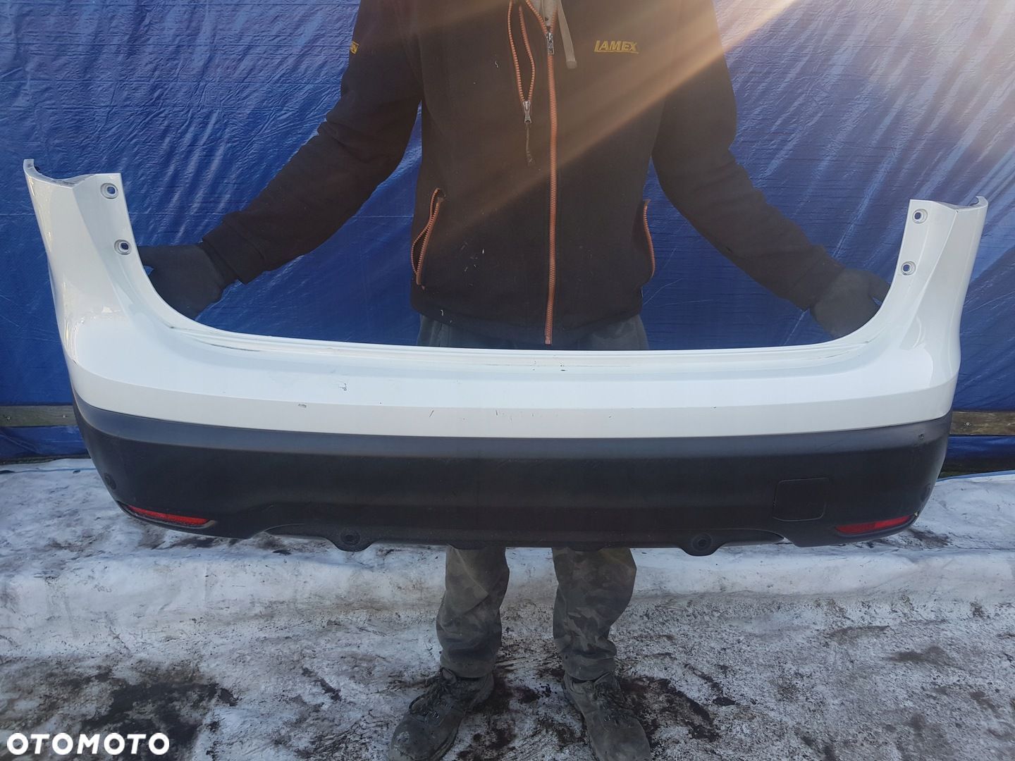 ZDERZAK TYŁ TYLNY NISSAN QASHQAI II PDC KOMPLETNY - 1